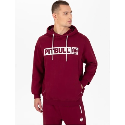 Pitbull West Coast mikina s kapucňou Hilltop Terry burgundy