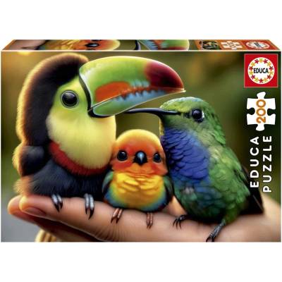 Educa Пъзел Educa от 200 части - Бебета птички (EDU20497)