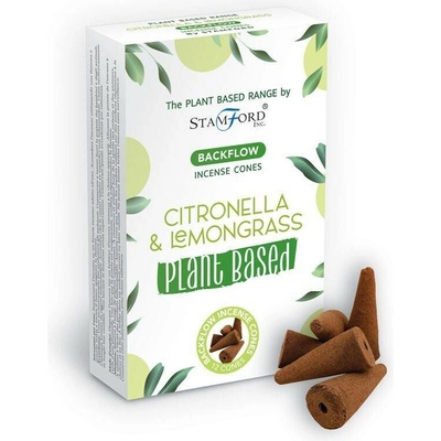 Stamford Vonné kužely Tekoucí dým Plant Based Citronová tráva12 ks – Sleviste.cz
