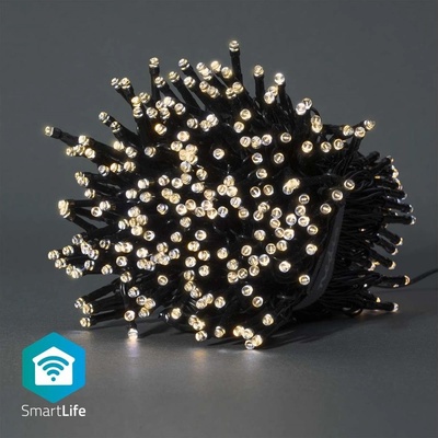 Nedis SmartLife LED Wi-Fi Teplá biela 400 LED 20 m Android IOS WIFILX01W400