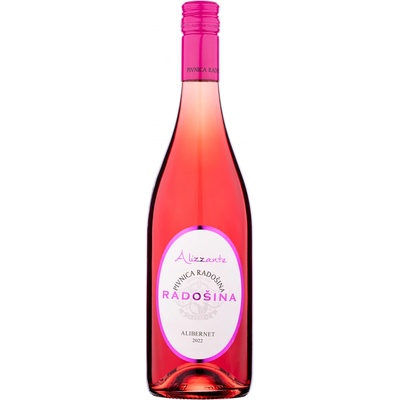 Pivnica Radošina Alizzante Alibernet polosladké sýtené perlivé 2021 0,75 l