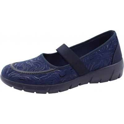 Medi Line Dámské nazouvací lycrové balerínky model 2303X blue