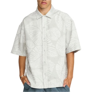 Revolution Мъжка риза с копчета Revolution Oversize Short-Sleeved Shirt - Grey - размер M (033-3269-0212)