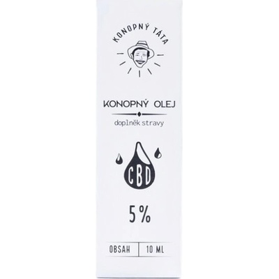 Konopný Táta CBD Konopný olej 5% 10 ml 500 mg