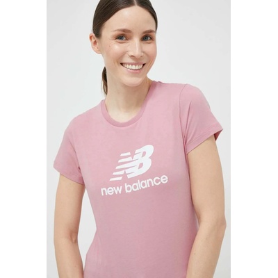 New Balance Памучна тениска New Balance в розово (WT31546HAO)