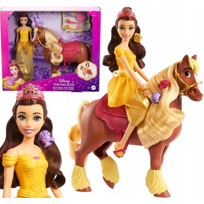 Disney Princezna Bella s krásným koněm Philippem
