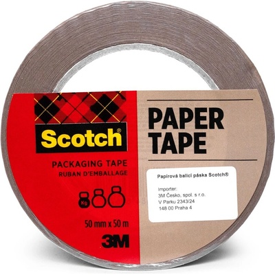 3M™ Scotch® papírová balicí páska hnědá, 50 mm × 50 m – Zbozi.Blesk.cz