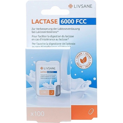 Livsane Laktázové tablety 6000 FCC 100 tablet