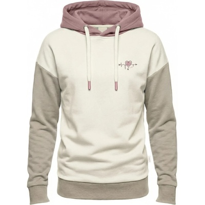 Chillaz Детски суичър Chillaz Kid's Curitiba Heartbeat To Climb Hoodie - Creme - размер 164 (EU) (704-6004-0115)