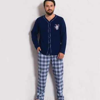 Richard pánské pyžamo dlouhé tm.modré