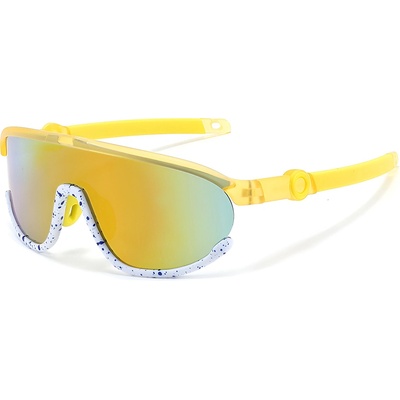Techsuit Детски слънчеви очила Techsuit Kids Polarized Sunglasses (2025) - спортни, поляризирани, TR рамка - Жълт
