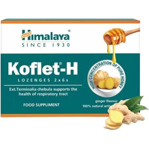Himalaya Koflet H lozenges [12 Бонбона] Джинджифил