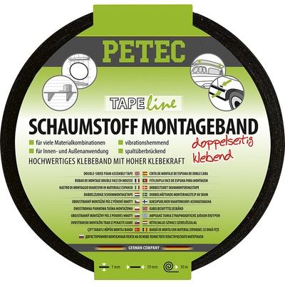 Petec Montážní lepicí páska oboustranná 10 m černá