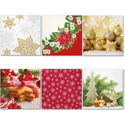 Argus Vánoční ubrousky 3vrstvé MIX 19038101 – Zboží Dáma