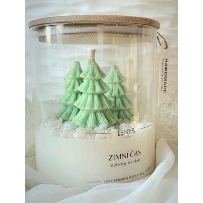 LENYS CANDLES Zimní čas Karamel a skořice 450 ml