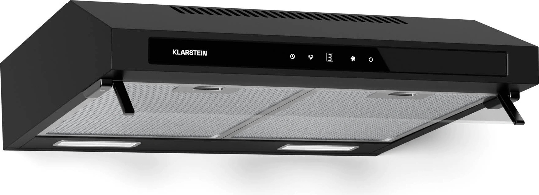 Klarstein Абсорбатор Purista Force, Компактен, 384, 8 м³/ч, EEK C, Технология с два мотора (TK15_Puris. For. _60BK) (TK15_Puris.For._60BK)