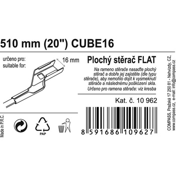 Compass Flat Bulk 510 mm 10962