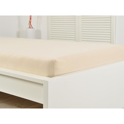 B.E.S. Petrovice Prostěradlo Jersey bavlna IDEAL Kávové 180x200