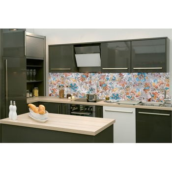 DIMEX ART s. r. o Фототапет за кухня - флорална италианска фреска 260 x 60 см