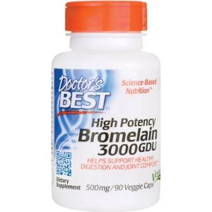 Doctor's Best Bromelain 3000 GDU 500 mg | High Potency [90 капсули]