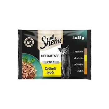 Sheba Delicacy Hydinový výber 4 x 85 g