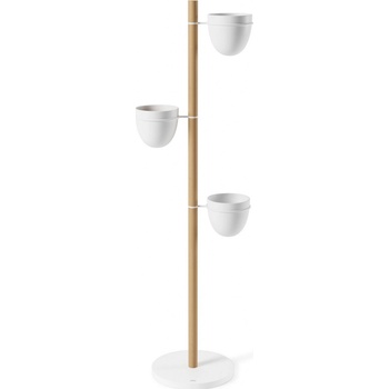 Umbra Stojan s 3 květináči Floristand bílý/přírodní