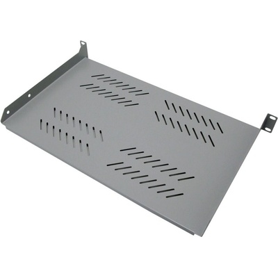 XtendLan CPOLIC1U28-G Police, 19", výška 1U, 280mm, univerzální, nosnost 25kg, šedá CPOLIC1U28-G