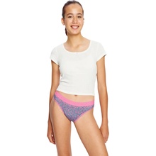 Modibodi dievčenské menštruačné nohavičky Teen Hipster Bikini Moderate Mystic Leopard Pink