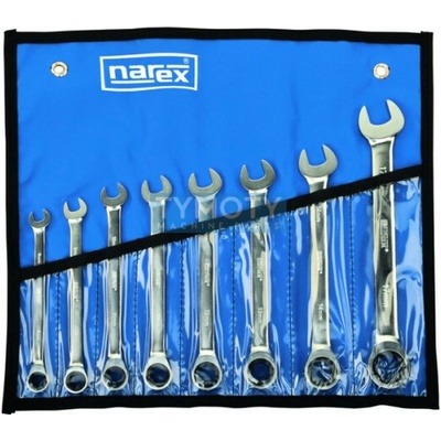 Narex Súprava očkoplochých račňových kľúčov 8 ks 8-17 mm vinylové puzdro 443000594