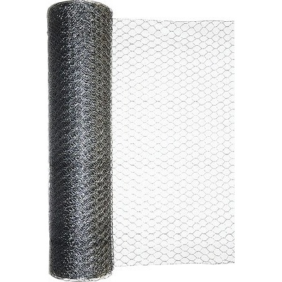 Plotové pletivo Kaiserthal Zn 6hranné 100cm x 10m ø0,8 mm veľ. ok 25x25mm strieborné
