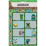 Minecraft Етикети за тетрадки със стикери Minecraft (775-70049)