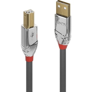 Lindy Кабел Lindy LNY-36644, от USB A(м) към USB B(м), 5m, сив (LNY-36644)