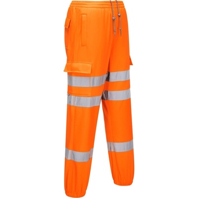Portwest nohavice RT48 Hi vis Jogging Bottoms do pasu reflexní oranžová