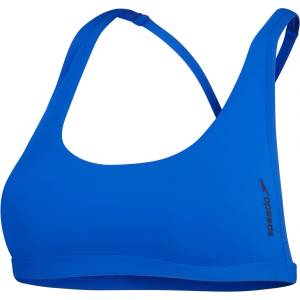 Speedo Горнище Speedo Women's Neck Bikini Top - Blue