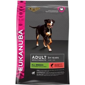 EUKANUBA Adult All Breed Salmon & Rice - Суха храна за кучета в зряла възраст от всички породи Сьомга и Ориз 2.5кг (2907)