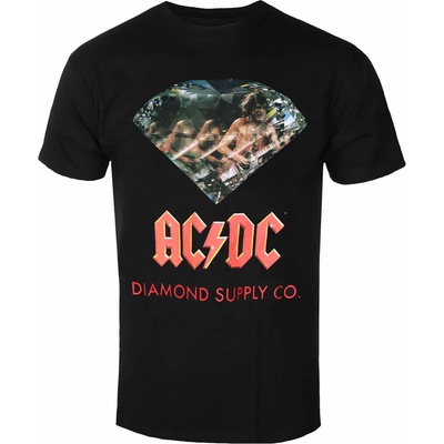DIAMOND мъжка тениска diamond х ac/dc - Черен - blk_c20dmpa502