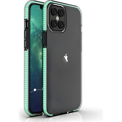 Apple Pокривало Spring clear TPU за Apple iPhone 12 Pro Max - Светлозелен KP8663