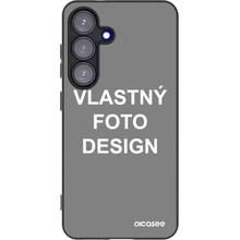 Picasee silikónový čierny obal Samsung Galaxy S25 5G Vlastný design/motiv