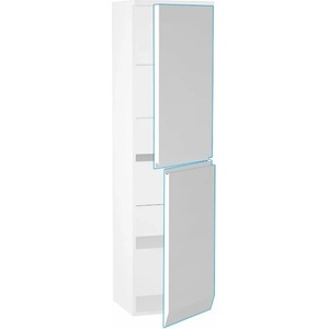 Oristo Висок стенен шкаф с плавно затваряща се врата Oristo Horyzont бял MDF 150x40 см (ORS37-SB-40-2-NEW)