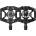 Crankbrothers Педали с автомат Crankbrothers Double Shot 3 Hybrid-Pedal Clipless pedals - Black / Black - размер One Size (860-4760-0111)