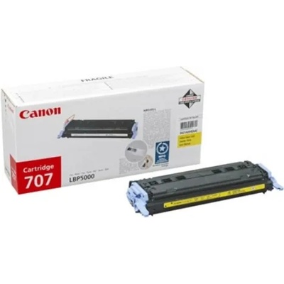 Canon Тонер Canon 707 Yellow за LBP5000/5100, 2000 страници (707YELLOW/CR9421A004AA)