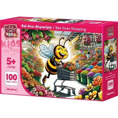 Art Puzzle Детски пъзел Art Puzzle от 100 части - Пчелите отиват на пазар (35416)