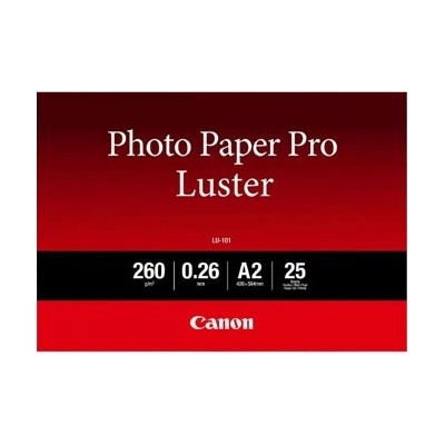 Canon Photo Paper Luster LU-101 6211B026, 16.54x23.39", A2, 25 бр. , лъскав, бял, фотографска хартия (6211B026)