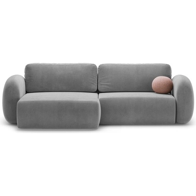 Cosmopolitan Design Тъмносив кадифен сгъваем/с място за съхранение ъглов диван Tonale - Cosmopolitan Design (COS_CORF_121_F1_TONALE6)