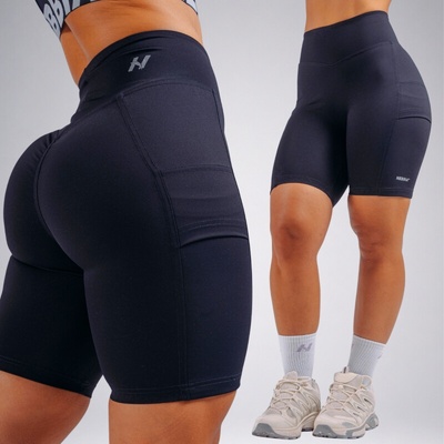 Nebbia High-waist šortky s vreckami PRIMAL 858 black