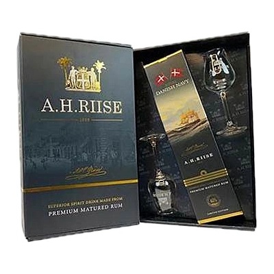 A.H. Riise Royal Danish Navy 40% 0,7 l (dárkové balení 2 sklenice)