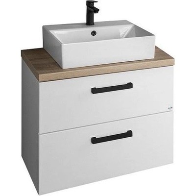Aqualine Vega š. 72,5 cm, bílá/dub platin, VG073-01