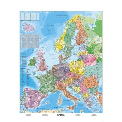 Mapa Európa PSČ