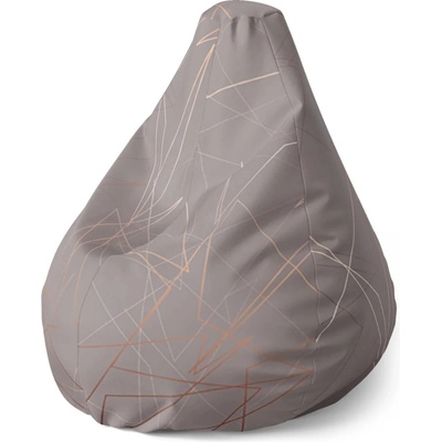 Sablio Sedací vak Pear Trojúhelníková abstrakce 70 x 95 x 15 cm