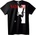 NOONEBRAND Тениска NATANIEL Мафиотски стил - XS, Black